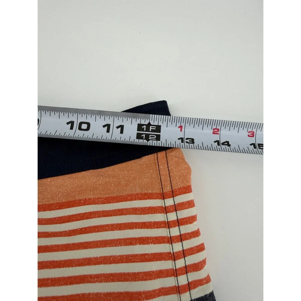 Patagonia Boys Striped Board Shorts Blue Orange Swim Trunks‎ Size 12